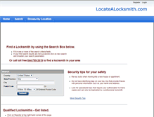 Tablet Screenshot of locatealocksmith.com